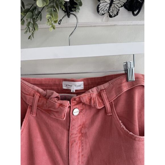 New RISEN pink Super Wide Leg Jeans 2XL Folded Waist 6-6990 - Picture 4 of 6